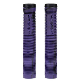 Гріпси WeThePeople PERFECT without flange 165mm Ø 29.5mm темно фіолетові з чорними розводами, з брелком барендом