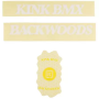 Набір наклейок на раму KINK BMX Backwoods Decal Kit (білі)