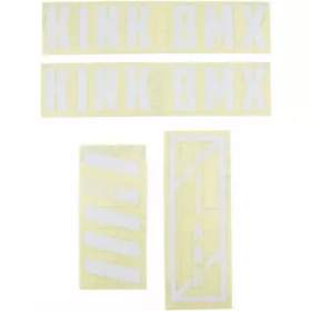 Набір наклейок на раму KINK BMX Titan II Decal Kit (білі)