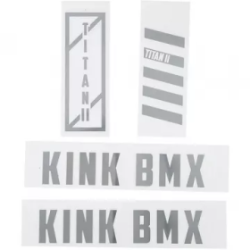 Набір наклейок на раму KINK BMX Titan II Decal Kit (сірі)