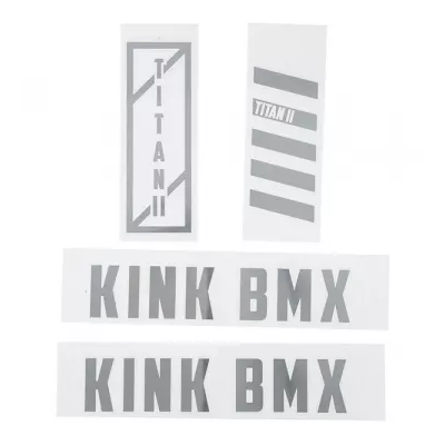 Набір наклейок на раму KINK BMX Titan II Decal Kit (сірі)